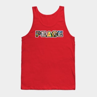 PEACE Sticker - Front Tank Top